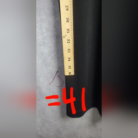 LAUREN RALPH LAUREN BLACK COTTON DRESS WITH SOFT TAN LEATHER BELT SIZE 2X - Picture 7 of 9